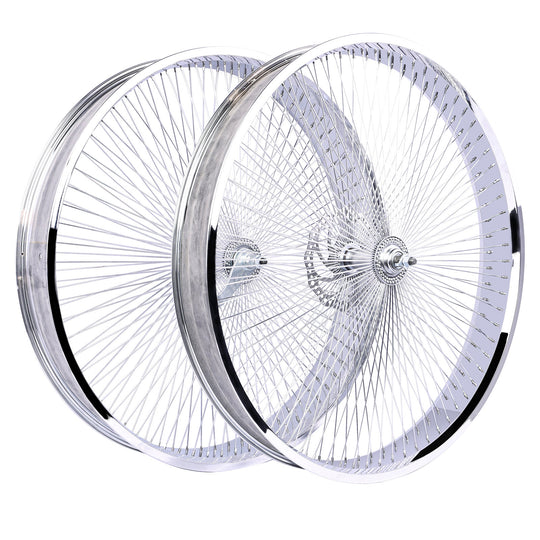 Micargi WH-TH9526140C-CP Lowrider 26in Mirror Electroplating Wheel Set with Coaster Brake