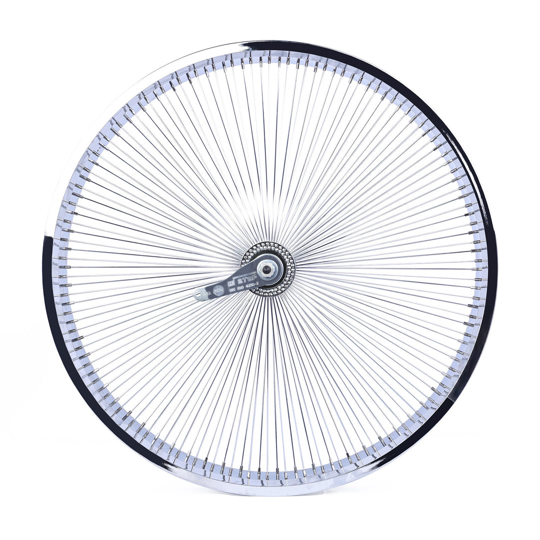 Micargi WH-TH7526140C-CP Lowrider 26*3 Alloy Chrome Fat Rims Wheel Set with Coaster Brake