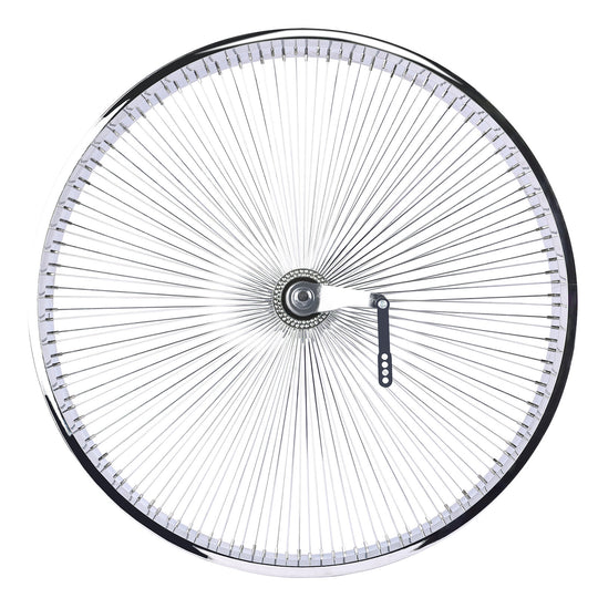 Micargi WH-TH7529140C-CP 29"*3" Chrome Fat Rim Bike Wheelset with Coaster Brake