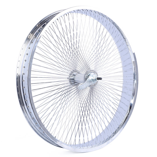 Micargi WH-TH7526140C-CP Lowrider 26*3 Alloy Chrome Fat Rims Wheel Set with Coaster Brake