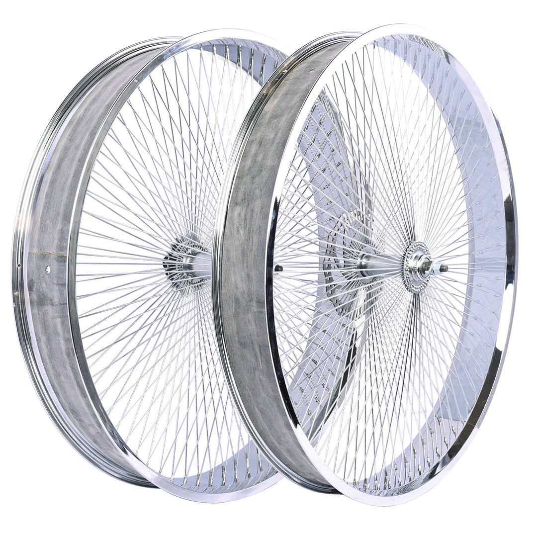 Micargi WH-TH9526140C-CP Lowrider 26in Mirror Electroplating Wheel Set with Coaster Brake