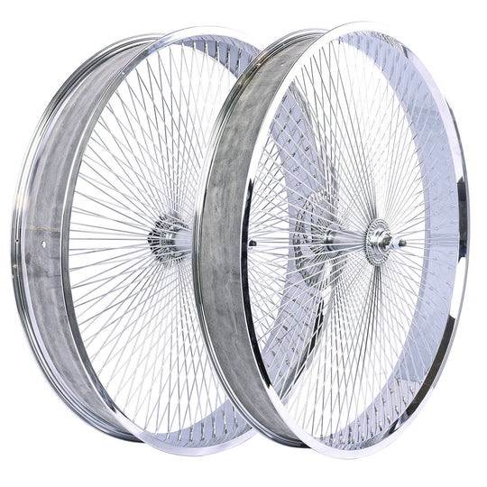 Micargi WH-TH9526140C-CP Lowrider 26in Mirror Electroplating Wheel Set with Coaster Brake