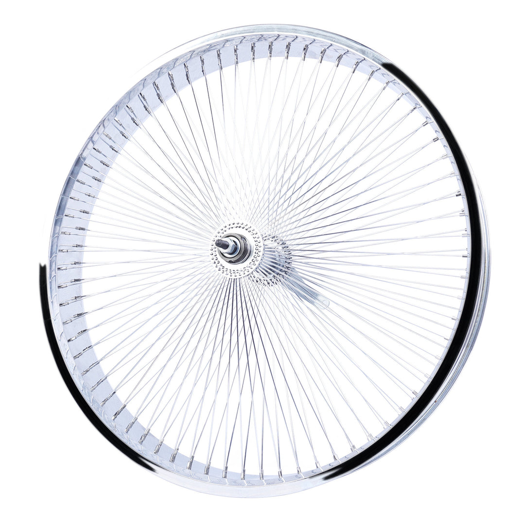 Micargi WH-TH7526140C-CP Lowrider 26*3 Alloy Chrome Fat Rims Wheel Set with Coaster Brake