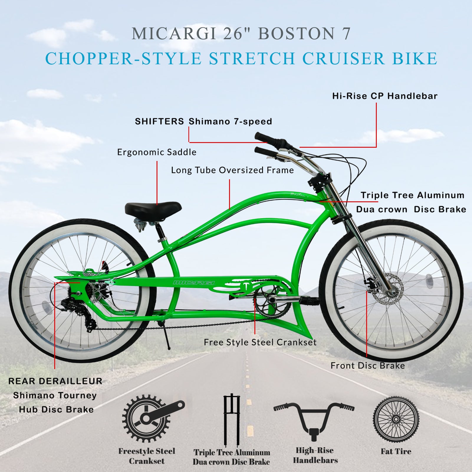 28 inch fashion cruiser bike