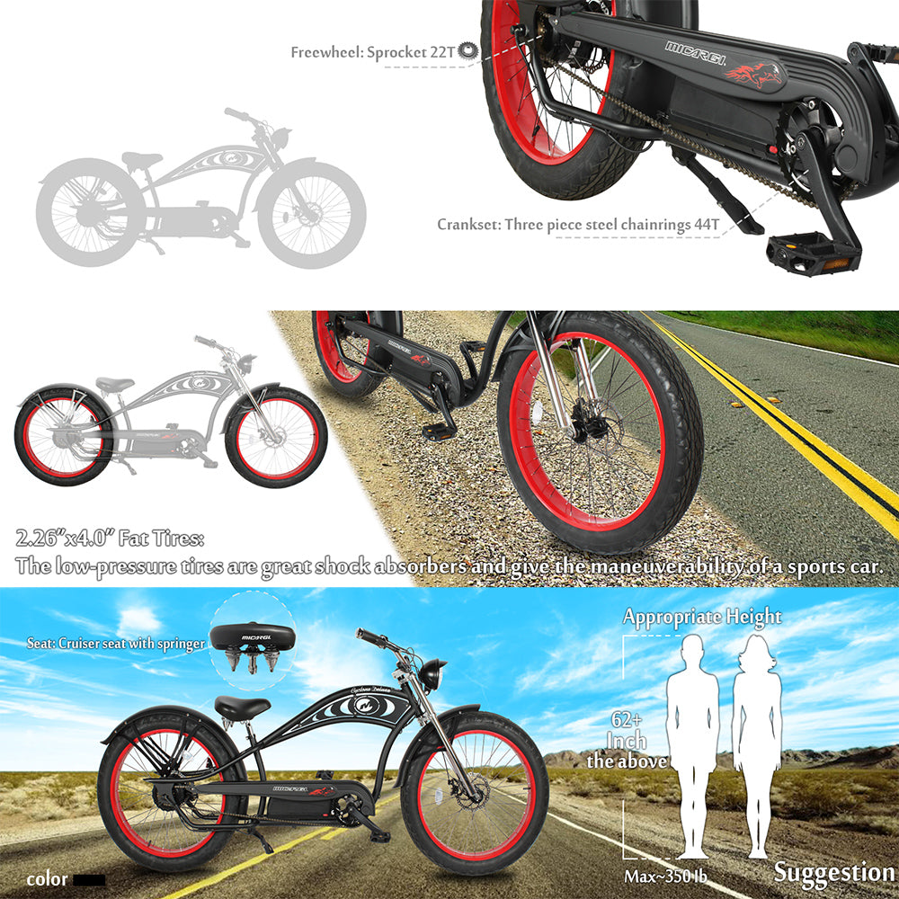 Micargi fat discount tire electric bike