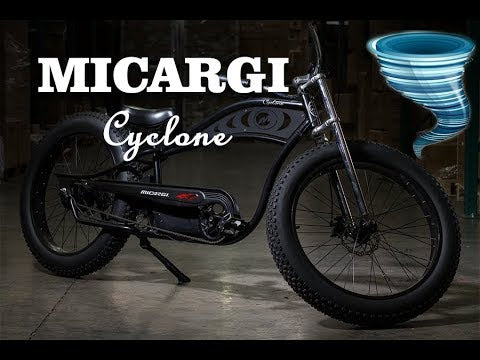 micargi cyclone 2.0 deluxe 500w fat tire cruiser electric bike