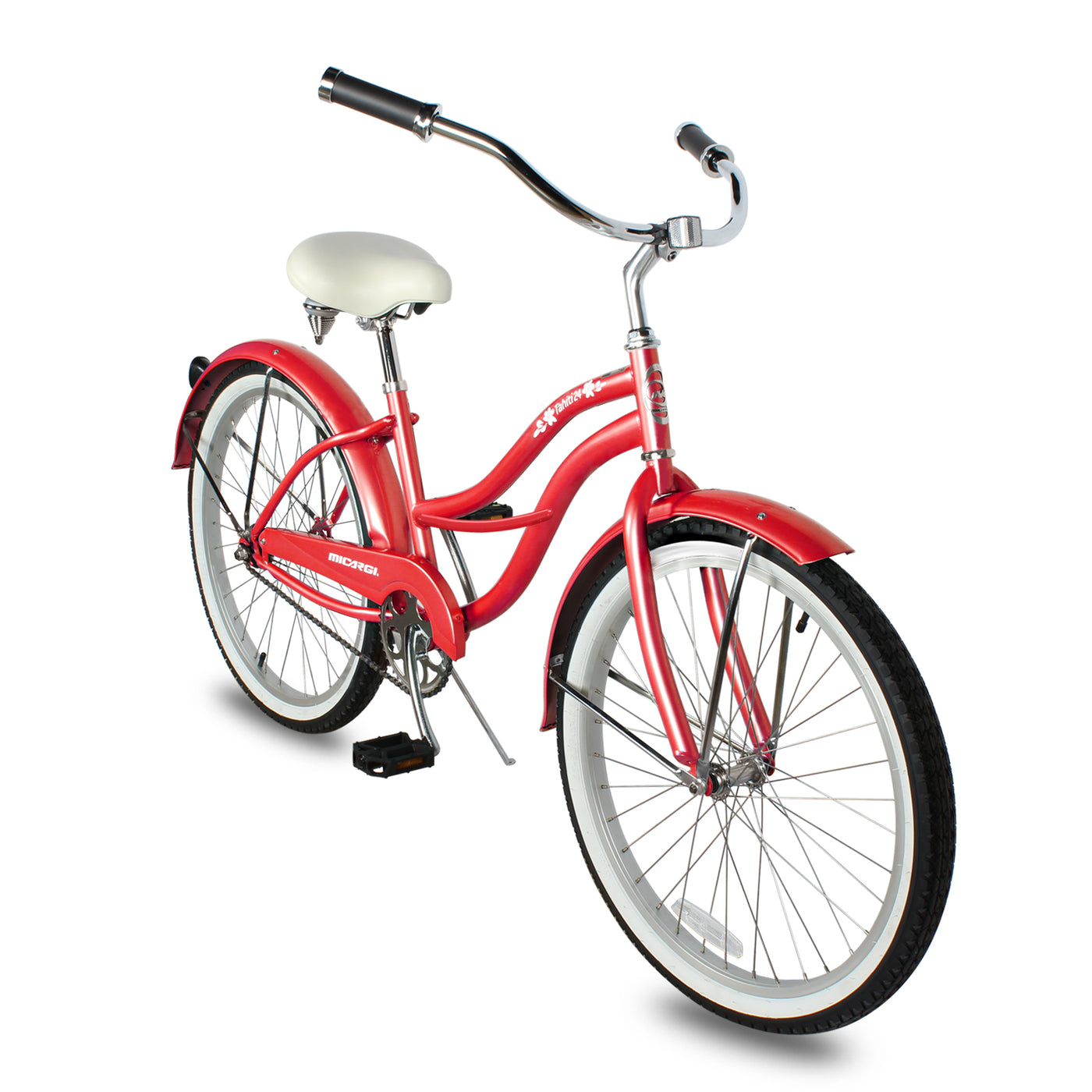 Women's red store beach cruiser bike